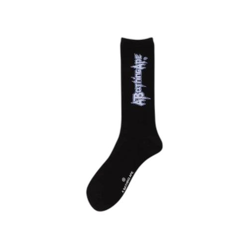 BAPE Multi Logo Long Socks 'Black'