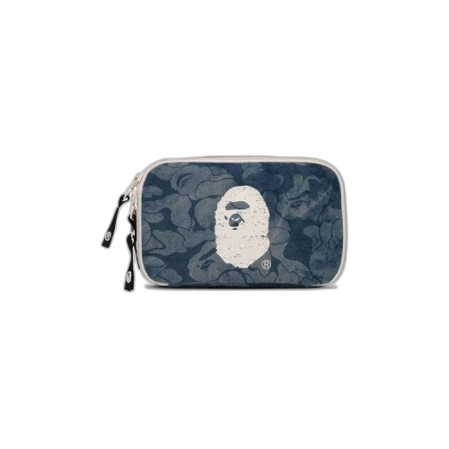 BAPE Solid Camo Denim Pouch 'Light Indigo'