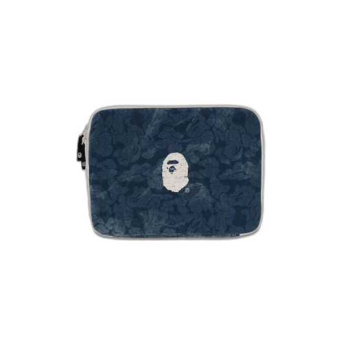 BAPE Solid Camo Denim Tech Case 'Light Indigo'