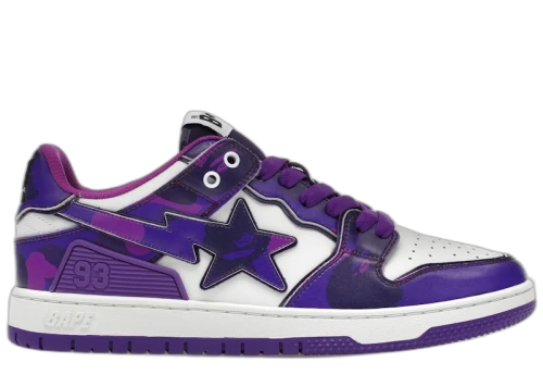 A Bathing Ape Bape SK8 Sta #1 M2 Purple Camo