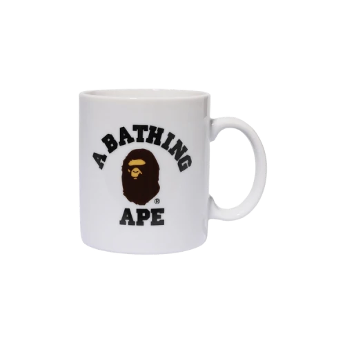 BAPE College Pottery Mug 'White'