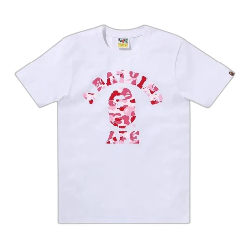 BAPE ABC Camo College Tee 'White/Pink'