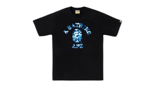 BAPE ABC Camo College (SS25) Tee Black/Blue