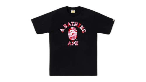 BAPE ABC Camo College (SS25) Tee Black/Pink