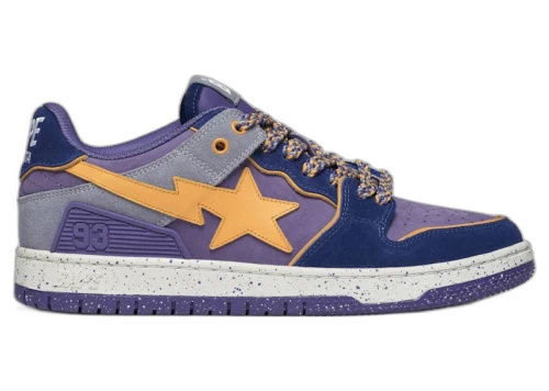 BAPE A Bathing Ape Sk8 Sta #4 M2 Purple