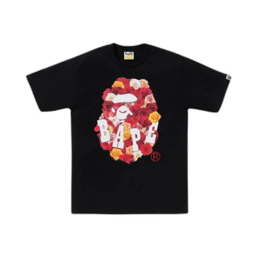 BAPE Rose Ape Head Tee 'Black'