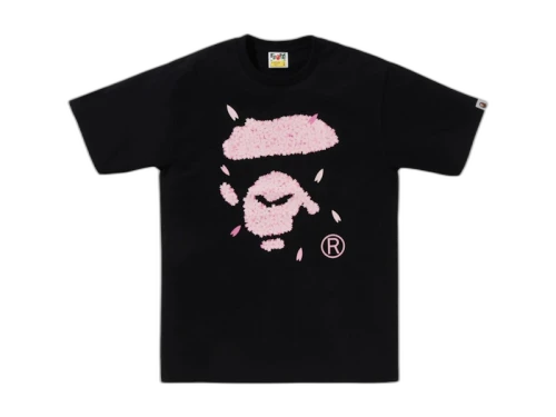 BAPE Sakura Ape Face Tee Black