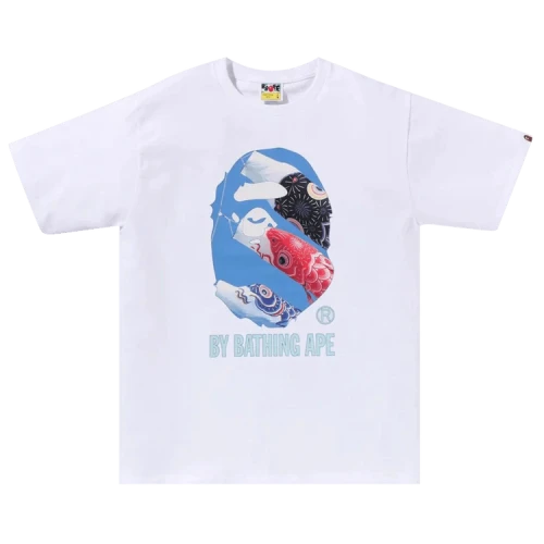 BAPE Carp Photo By Bathing Ape Tee 'White'