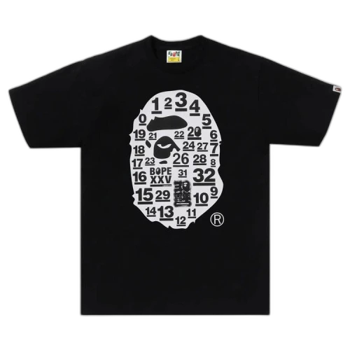 BAPE A Bathing Ape 32nd Anniversary Big Ape Head Tee 'Black'