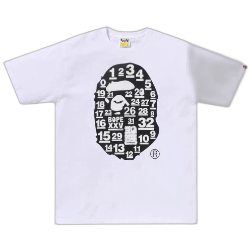 BAPE A Bathing Ape 32nd Anniversary Big Ape Head Tee 'White'