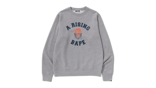 BAPE A Rising Bape Sweatshirt Gray