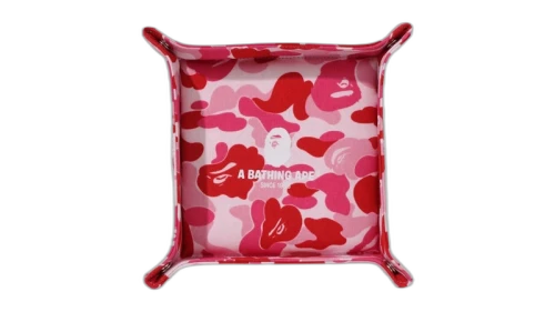BAPE ABC Camo Large Travel Tray Pink