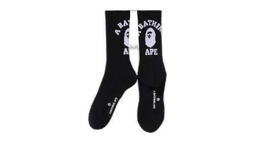 BAPE College Socks (SS25) Black