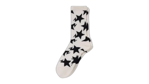 BAPE Sta Pattern Socks White