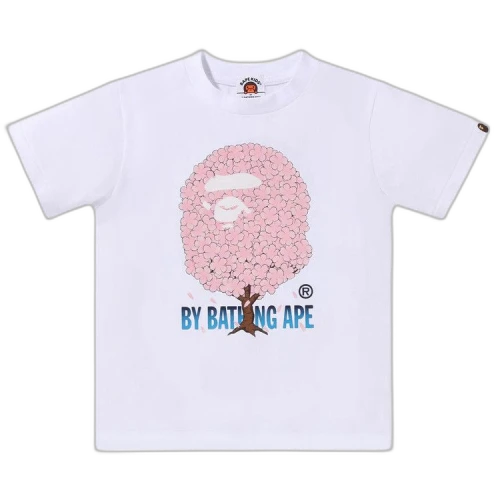 BAPE Kids Sakura By Bathing Ape Tee 'White'