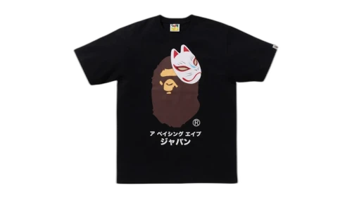 BAPE Japanese Fox Mask T-shirt Black (SS25)