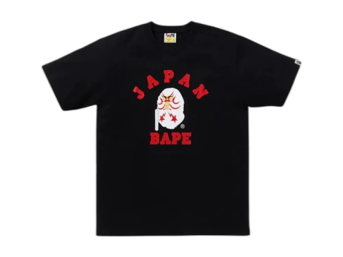 BAPE Japan College Kabuki Tee Black