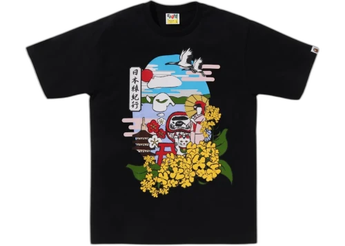 BAPE Japan Culture Spring Ape Head Tee Black