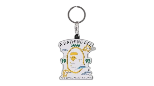 BAPE Japan Souvenir Rubber Keychain Multicolor