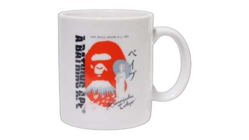 BAPE Japan Souvenir 1 Mug White/Red