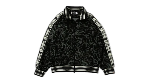BAPE x 88Rising Glow In The Dark Camo Track Jacket Black