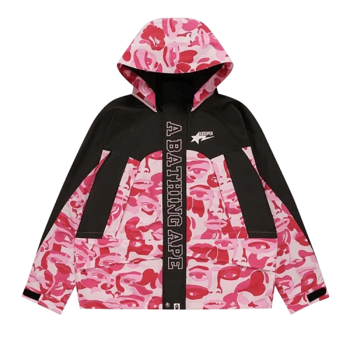 BAPE x KidSuper Camo Snowboard Jacket 'Pink'