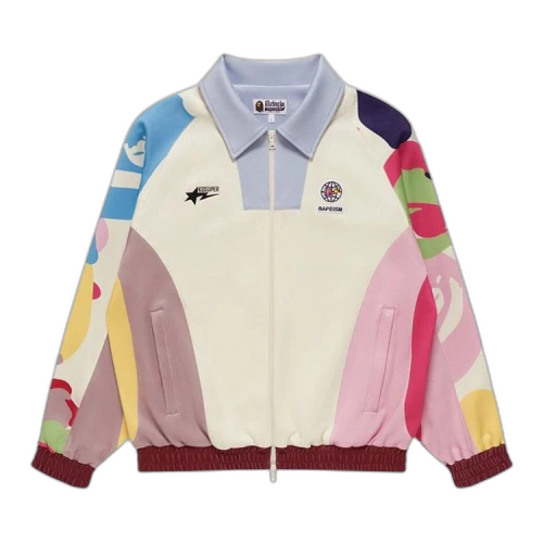 BAPE x KidSuper Patchwork Track Jacket 'Multicolor'