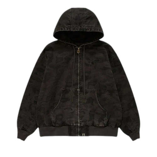 BAPE x KidSuper Solid Camo Jacquard Jacket 'Black'
