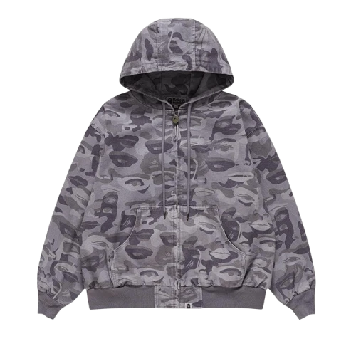 BAPE x KidSuper Solid Camo Jacquard Jacket 'Purple'