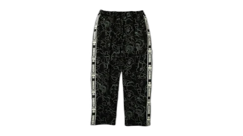 BAPE x 88Rising Glow In The Dark Camo Track Pants Black