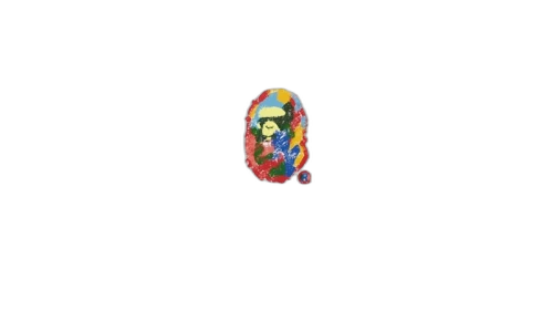 BAPE x KidSuper Painting Ape Head Tee White