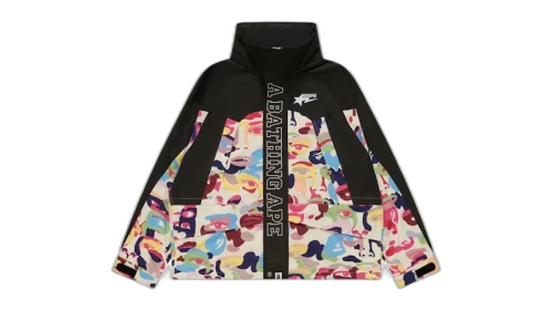 BAPE x KidSuper Camo Snowboard Jacket Multicolor