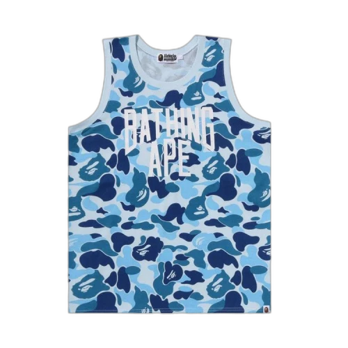 BAPE ABC Camo NYC Logo Tank Top 'Blue'