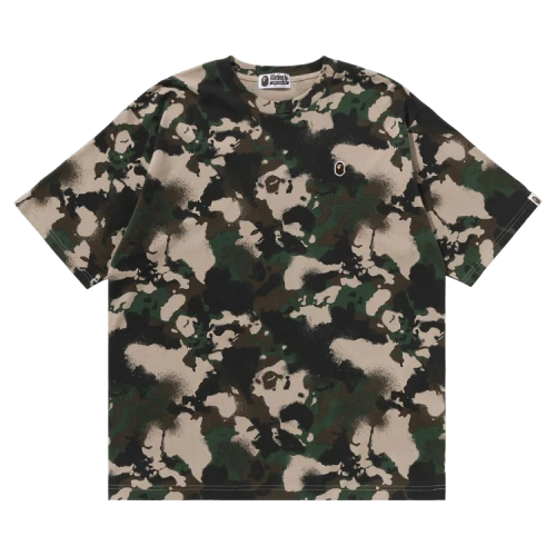 BAPE Map Camo Ape Head One Point Relaxed Fit Tee 'Green'