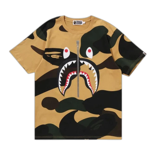BAPE Giant 1st Camo Shark Tee 'Yellow'
