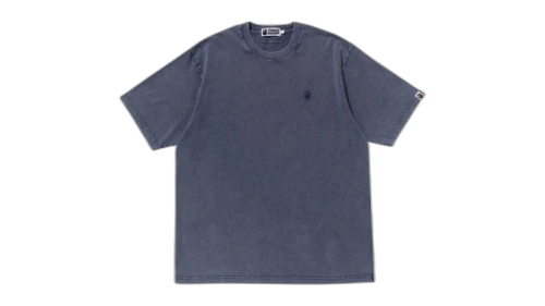 BAPE Garment Dye One Point Relaxed Fit Tee Charcoal