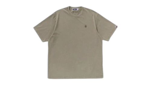 BAPE Garment Dye One Point Relaxed Fit Tee Olivedrab