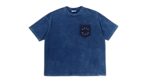 BAPE Black Paisley Pocket I Tee Blue