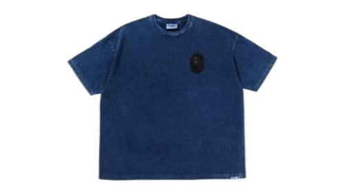 BAPE Black Badge Logo I Tee Blue