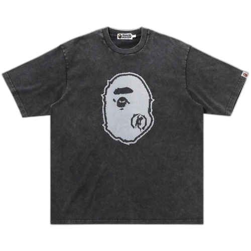 BAPE Garment Dye Ape Head Relaxed Fit Tee 'Black'