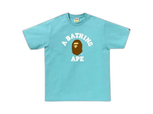 BAPE College Tee (SS25) Blue