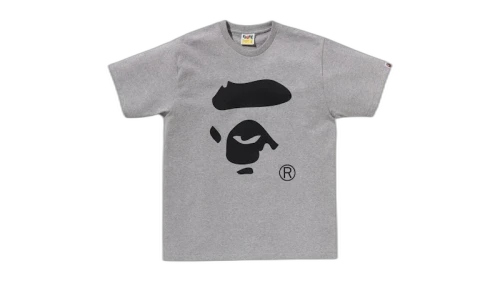 BAPE Ape Face Tee Gray