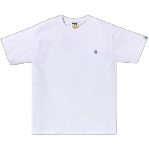 BAPE ABC Camo One Point Tee 'White/Blue'