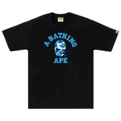 BAPE ABC Camo College Tee 'Black/Blue'