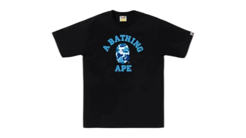 BAPE ABC Camo College Tee (SS25) Black/Blue