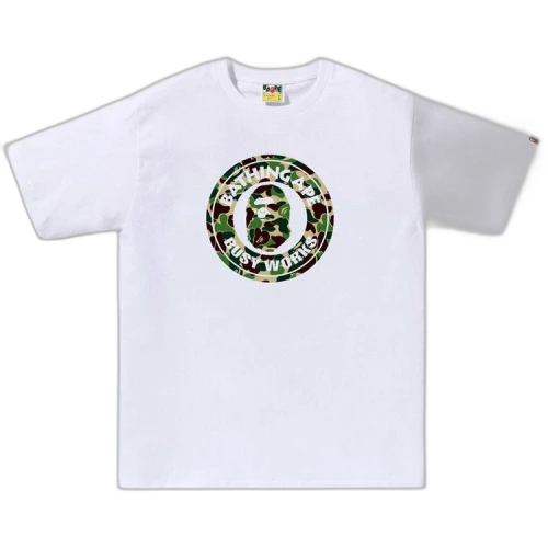 BAPE ABC Camo Busy Works Tee 'White/Green'