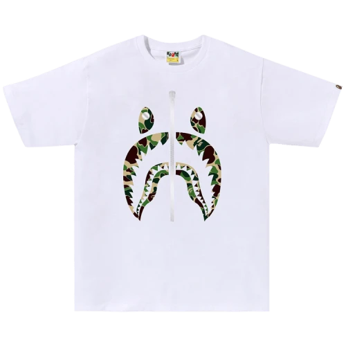 BAPE ABC Camo Shark Tee 'White/Green'