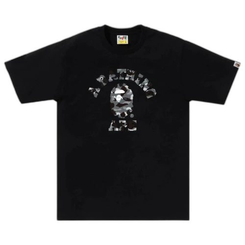 BAPE 1st Camo College Tee 'Black/Grey'