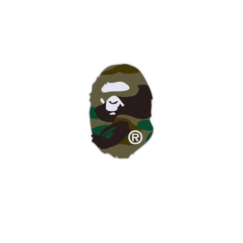 BAPE Giant 1st Camo Big Ape Head Tee 'White/Green'
