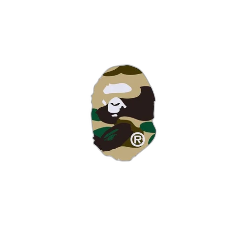 BAPE Giant 1st Camo Big Ape Head Tee 'White/Yellow'